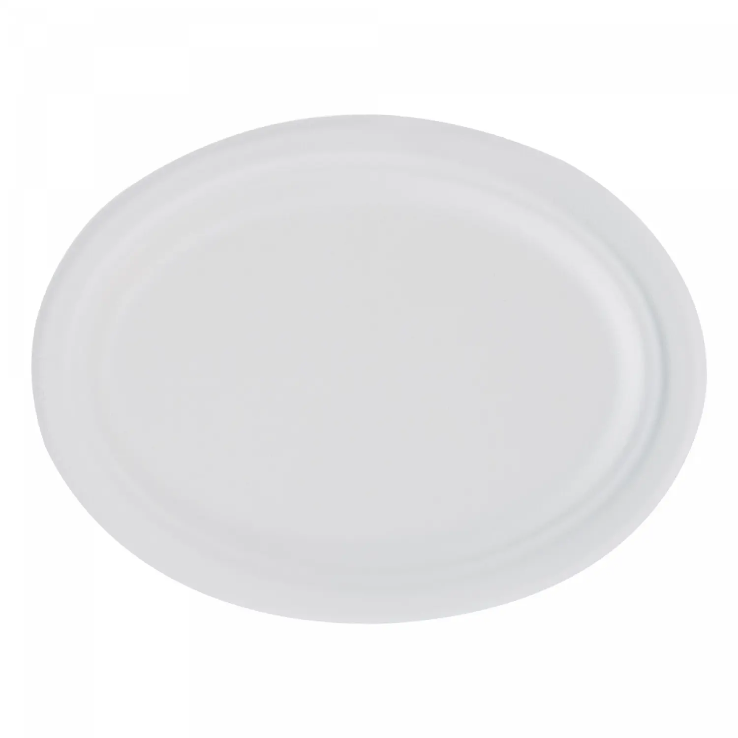 Farfurii trestie ovale albe 25x20 cm 50 buc