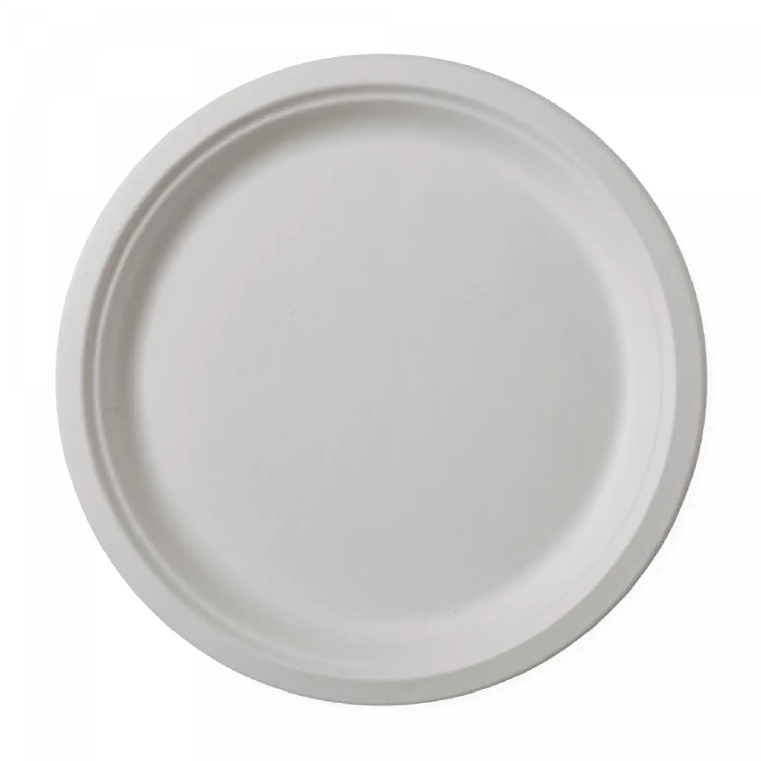Farfurii trestie rotunde albe 22 cm 50 buc