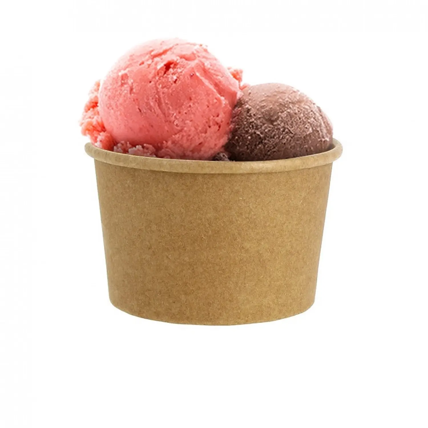 50 Uds. Tarrinas de helado cartón kraft (120ml) | Ref: HEL013