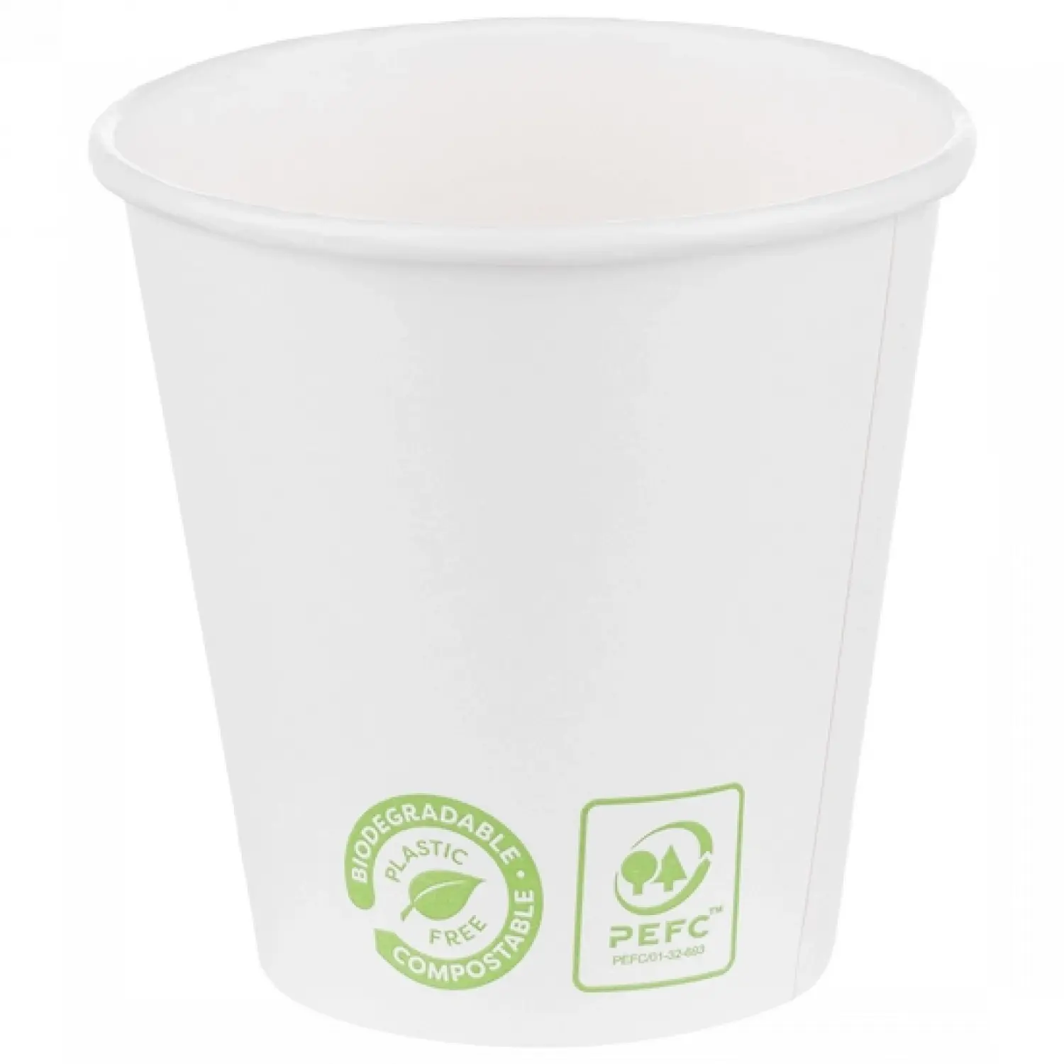Pahare carton bio albe 220 ml 50 buc
