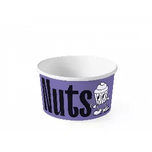245 ml (⌀95 mm / h55 mm) Papierowy kubek do lodów (z nadrukiem)
