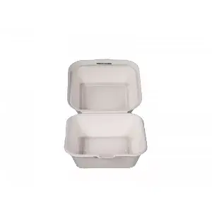 Pudełko na burger z pulpy trzcinowej 154x154x80 mm