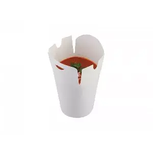 Papirna kutija za istočnjačko posuđe, bijela 500 ml