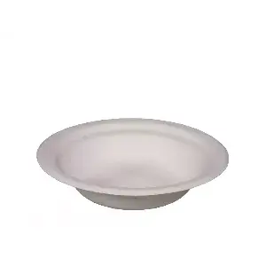 Miska z pulpy trzcinowej, biała 400 ml