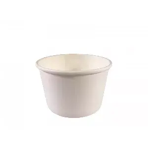 Recipient de hârtie pentru supă, alb 200 ml