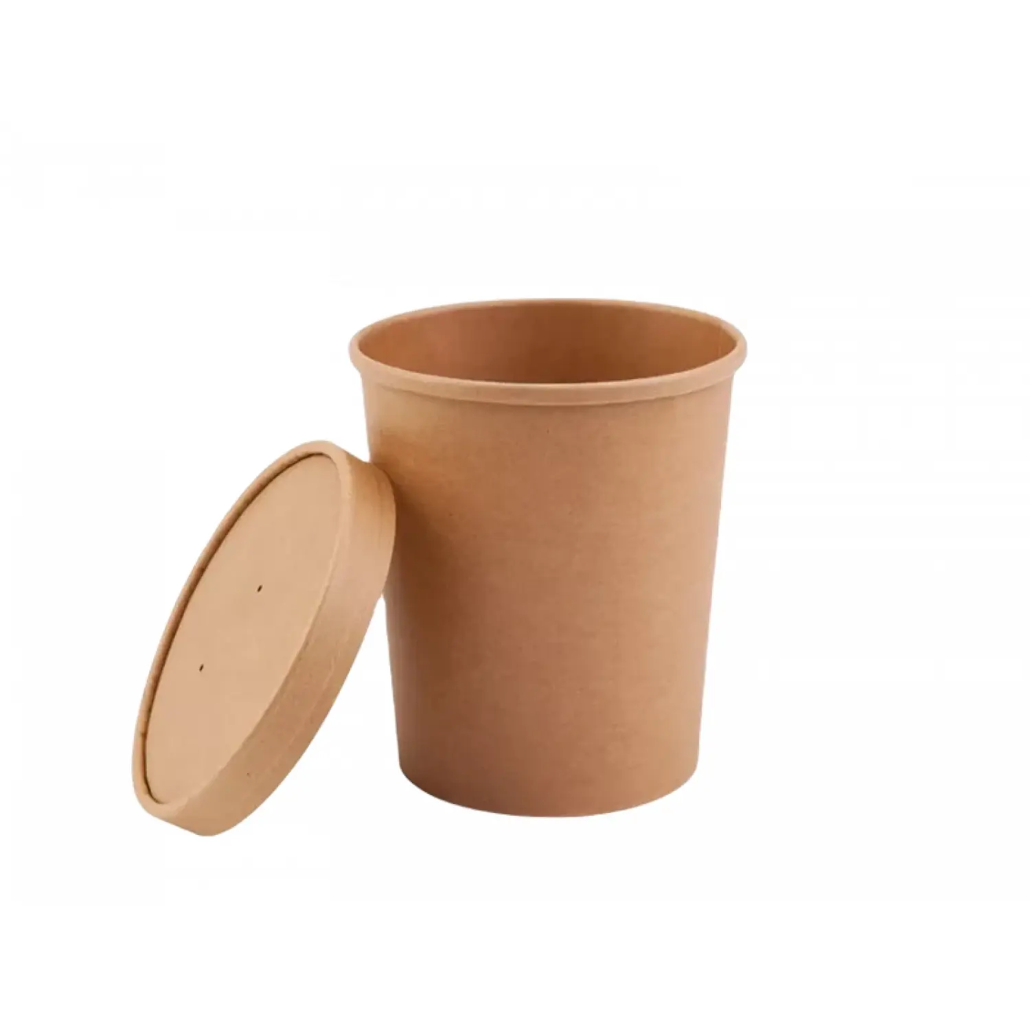 Recipient de hârtie pentru supă, maro 900 ml