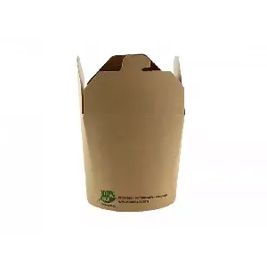 Papirna kutija za istočnjačko posuđe, smeđa 760 ml