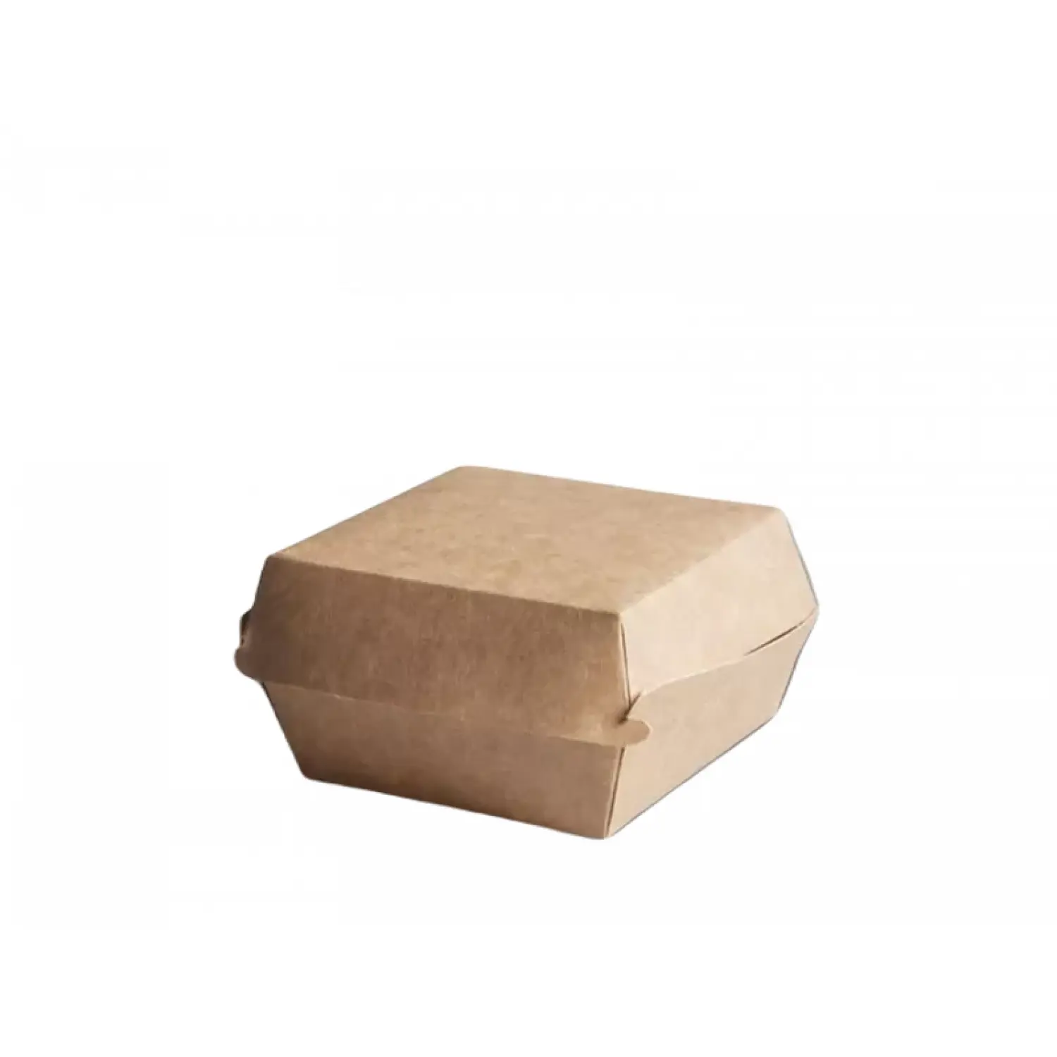 Pudełko dla burgera papierowe, brązowe 150x150x80 mm