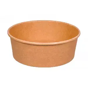 Pojemnik papierowy sałatkowy, brązowy 1000 ml śr. 150 mm