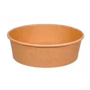 Pojemnik papierowy, sałatkowy, brązowy 1300 ml śr. 185 mm