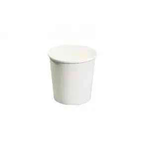 Recipient din hârtie albă pentru supă 400 ml, diametru 98 mm