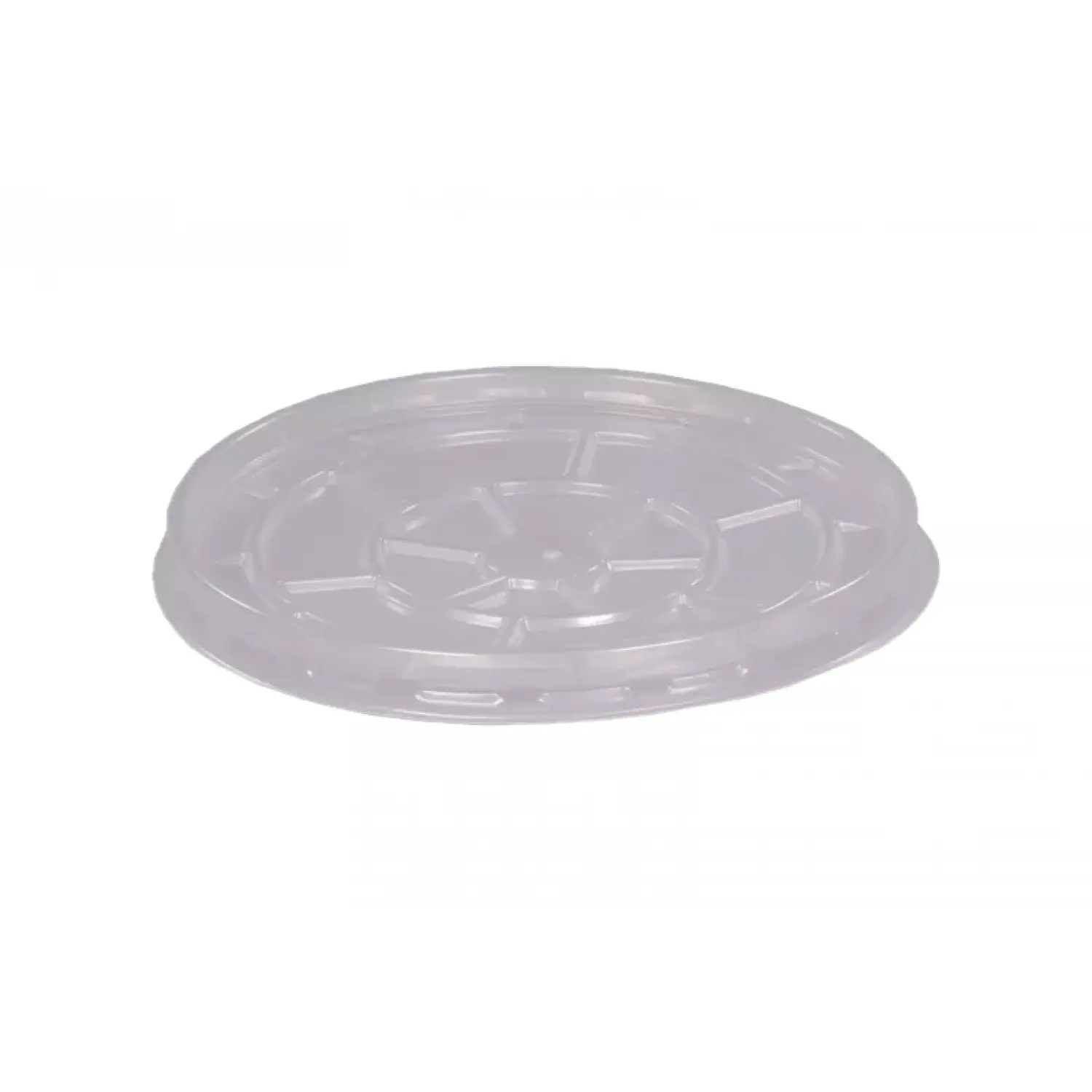 PP poklopac za papirnatu posudu za juhu od 400 ml, prozirna, promjera 110 mm