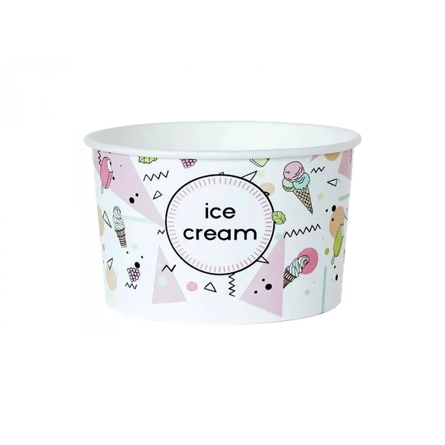 Хартиен съд за сладолед и десерти, модел Ice Cream 245 мл