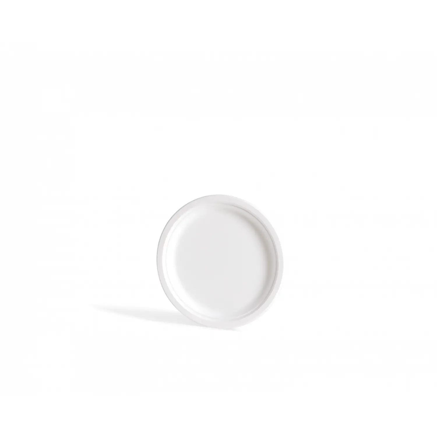 Farfurie din pulpa de trestie, alba 22 cm