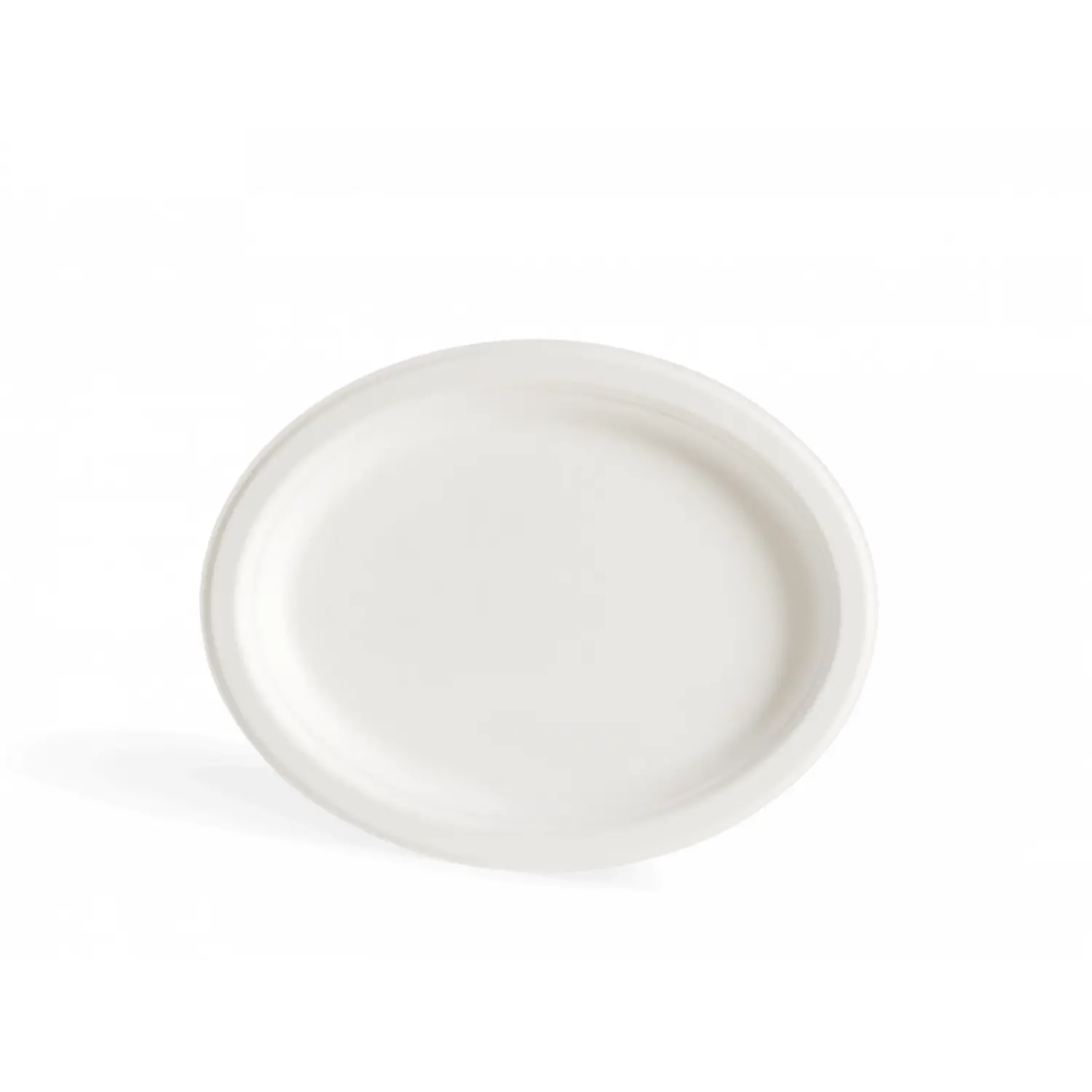 Talerz z pulpy trzinowej, biały, owalny 260×190 mm