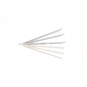 Paie de hârtie albă, diametru 6 mm, lungime 20,3 cm