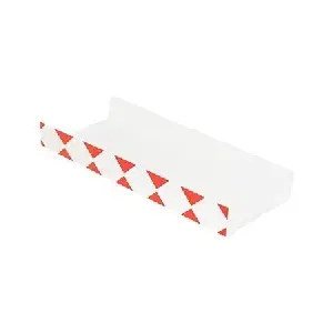Posuda za hrenovke, crvena rešetka, 25 cm