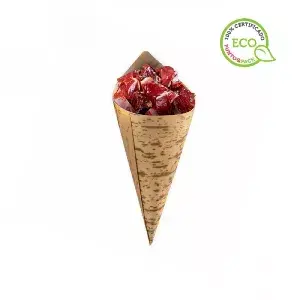 100 unidades de cones de bambu para catering premium, altura de 13cm | Ref: PW210BBCOB13