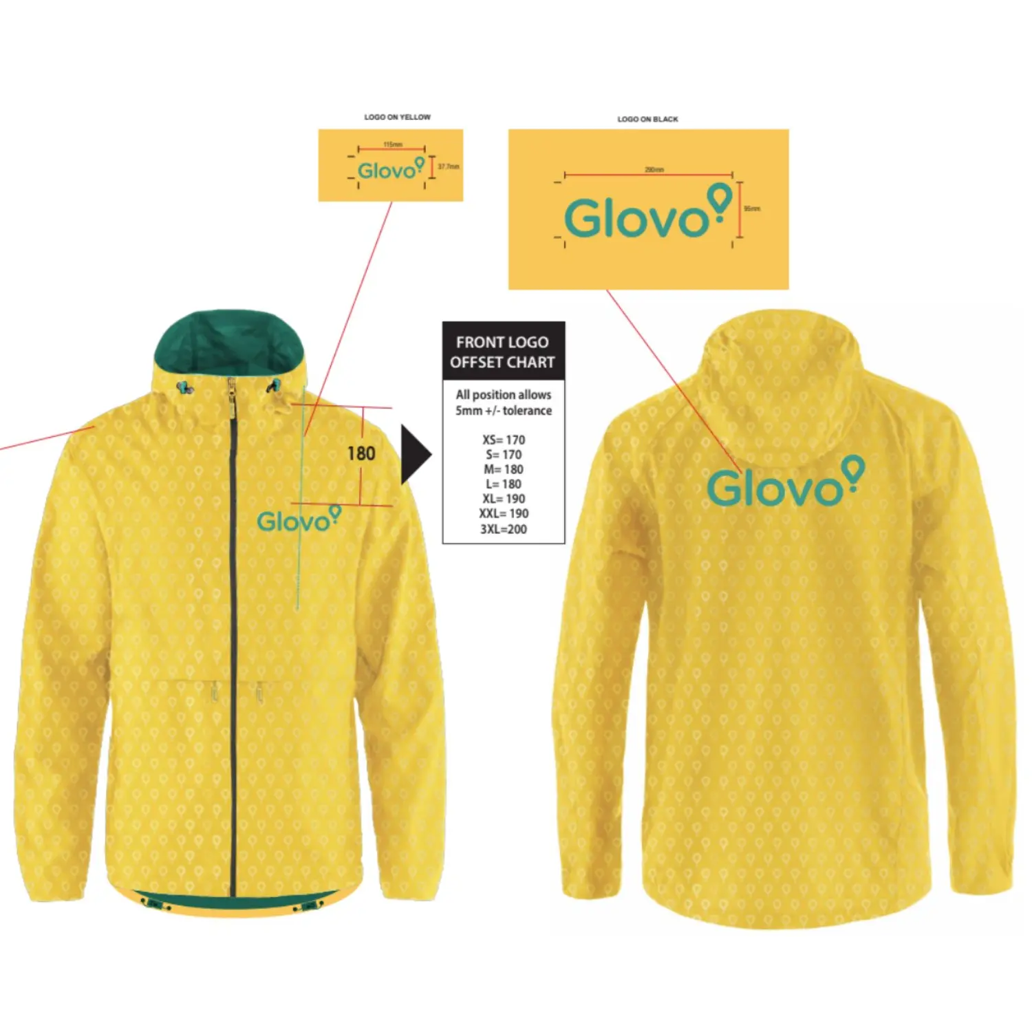 Kabanica Glovo AW2025 AW2025