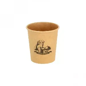 Tarrina para salsas cartón ECO kraft (120ml) Personalizada 1 Tinta