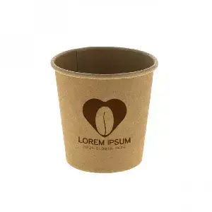 Vasos para café kraft impreso : Caras - 1, Dimensiones - XS|6cm|120ml|6Ø, Tintas - 1