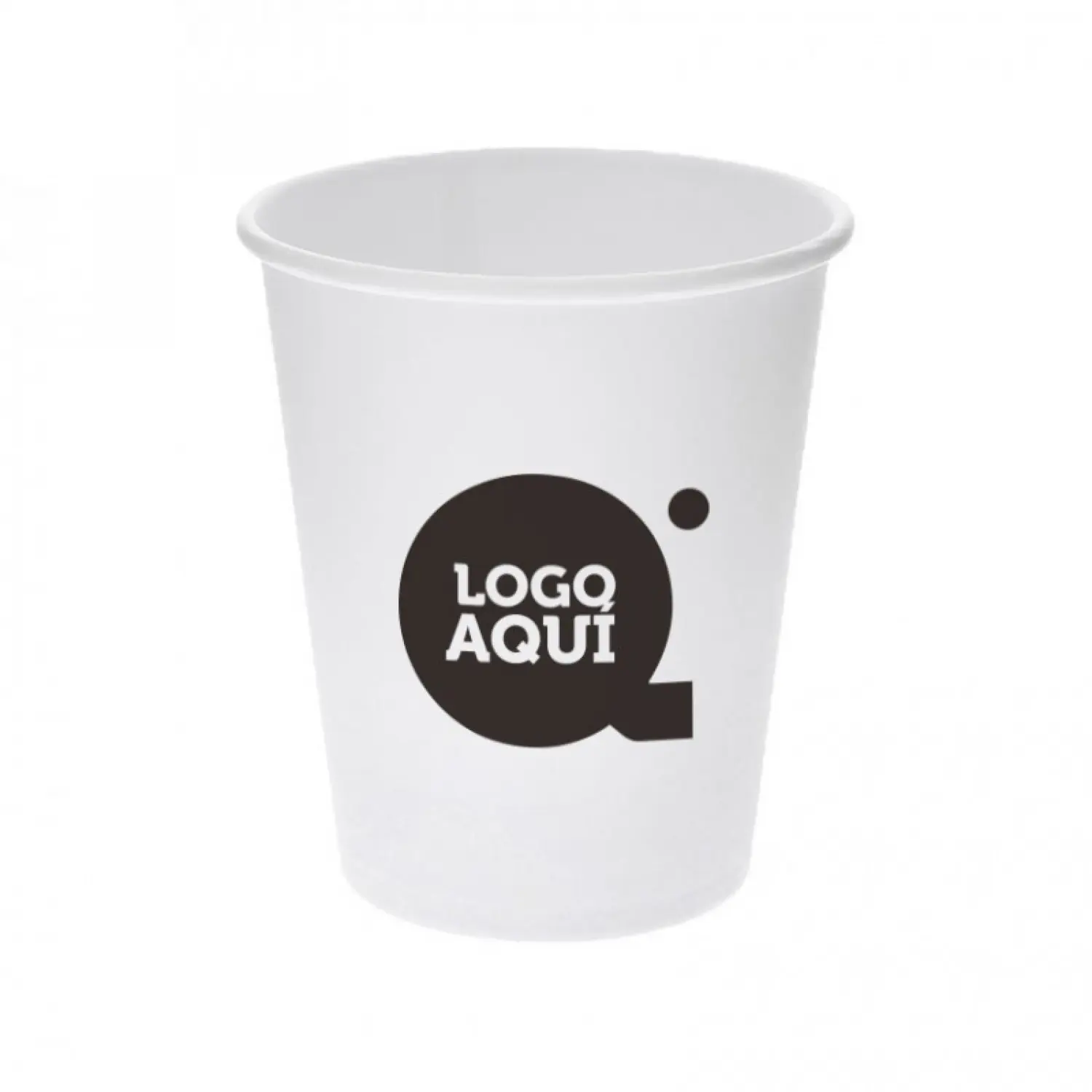 Vaso de Cartón Personalizado 1 tinta PL : Caras - 1, Dimensiones - L|11cm|360ml|9Ø, Tintas - 1